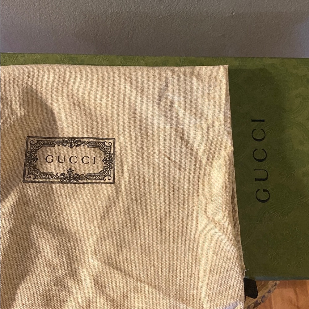 💚🤍❤️Gucci Ace Interlocking GG Leather 3 Strap  Flat Sneakers Shoes White size:10 - Picture 14 of 16